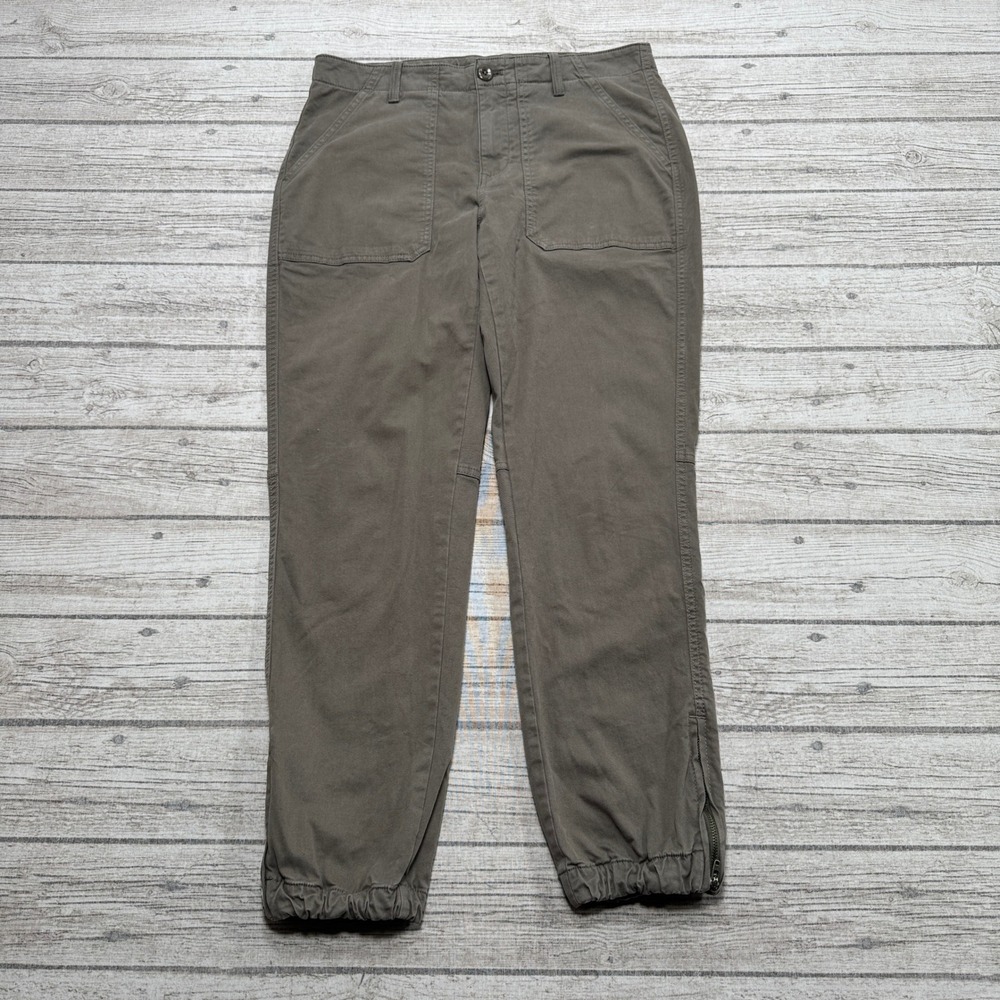 American Eagle Pants Women's 8 Brown Stretch Tapered Leg Slim Fit Utility Hiking